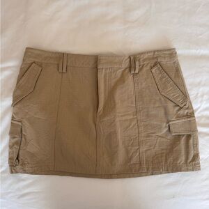 Princess Polly Beige Mini Cargo Skirt